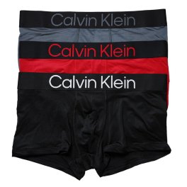 カルバンクライン：BOLD LOGO ローライズボクサーパンツ 3PK (タービュランス/スクーター/ブラック)[ボクサーパンツ/ 男性下着/ メンズインナー/人気ブランド/おすすめギフト/誕生日プレゼント/メンズファッション]