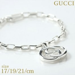 グッチ ブレスレット メンズ ブランド インターロッキングG チェーン シルバー925 295711 J8400 8106 シルバー アクセサリー 選べるモデル