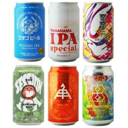 国産 クラフトビール IPA 飲み比べ 6種セット 長浜IPAスペシャル 雷電カンヌキIPAほか 缶ビール 350ml アルコール飲料 地ビール 詰め合わせ