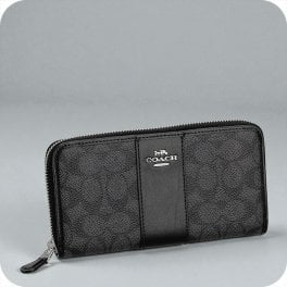 コーチ 長財布 メンズ ブランド COACH CCQ07 SVO1U ブラック