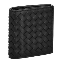ボッテガヴェネタ BOTTEGA VENETA 財布 イントレチャート 二つ折り財布 折りたたみ財布 小銭入れなし 222338 V47W1 1000 メンズ ネイビー 本革 レザー