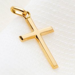 【インパクト★】18金 ネックレス ペンダント クロス【Mサイズ】 十字架 K18 18K メンズ レディース イエローゴールド アクセサリー Mサイズ 送料無料