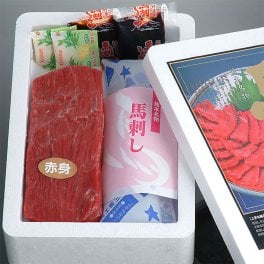 【熊本肥育馬刺し：赤身】150gブロック（2～3人前）■贈りもの/贈り物/贈答品/ギフトにも