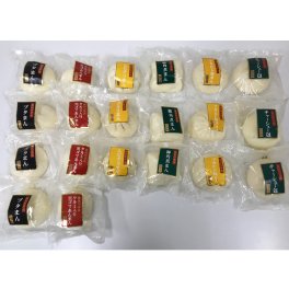 【横浜中華街江戸清 中華まん6種詰合せ】計20個セット♪★ブタまん120g★クルミ入り黒ゴマあんまん100g×各4★フカヒレ豚まん★エビチリまん ★豚角煮まん★チャーシュー包各100ｇ×各3【江戸清のブタまん】肉を知り尽くした肉屋がつくった美味しい肉まん！