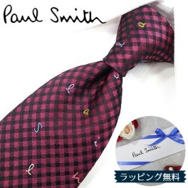 ポールスミス ネクタイ Paul Smith PS202 チェック ボルドー/マルチカラー 8cm幅 【ポールスミスネクタイ・ブランドネクタイ・ネクタイブランド・ブランドギフト・プレゼント・バースデー】【20代・30代・40代・おしゃれ】