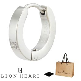 正規品 送料無料 ライオンハート LION HEART シングル 片耳 フープ ピアス LHMP006 LHMP006NS ステンレス 316L サージカルステンレス メンズ仕様 レディース ユニセックス シルバー 男性 女性 ギフト プレゼント おすすめ 誕生日 クリスマス バレンタイン お祝い