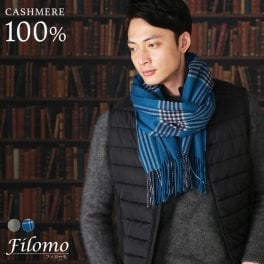 ＜刺繍納期注意＞カシミヤ ストール チェック メンズ 希少なアラシャン カシミヤ100% メンズストール メンズマフラー カシミヤマフラー スーツ ビジネス 誕生日 プレゼント 秋冬 男性 通勤 無地 単色 贈り物 ギフト 7F (02000255-mens-1r)