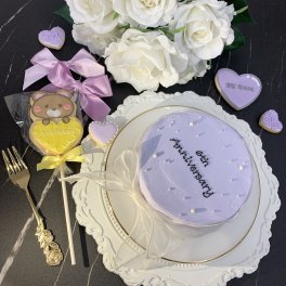 【選べる9色】オーガンジーリボンセンイルケーキ✧【メッセージ】【記念日に】4号5号