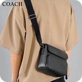 コーチ ショルダーバッグ メンズ ブランド COACH レザー CY800 QB BK ブラック