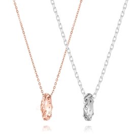 アラベスク リングトップ ペアネックレス シルバー ペアアクセサリー ペア ネックレス・ペンダント 記念日 プレゼント ギフト セット シンプル フリースタイル FSP1017M-1017LPG【FREE STYLE】