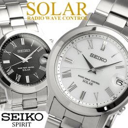 【SEIKO SPIRIT】 セイコー スピリット ソーラー電波腕時計 メンズ メタル 10気圧防水 SBTM189 SBTM191 うでどけい ウォッチ Men's 【国内正規品】