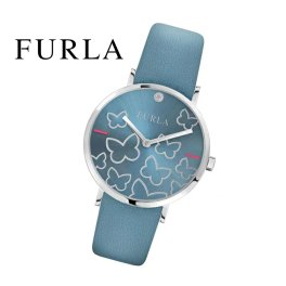 FURLA フルラ 腕時計 GIADA BUTTERFLY ジャーダ バタフライ R4251113509 レディース ブルー レザー 新品 無料ラッピング可