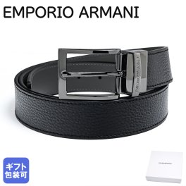 エンポリオ アルマーニベルト EMPORIO ARMANI 幅3.5cm メンズ ブラック グレー ストリンガシステム対応 リバーシブル Y4S195 YLO8J 80740(81972) ビジネスベルト 送別会 母の日 父の日 誕生日 お中元 結婚祝い 出産祝い 結婚記念日 即日発送クリスマスプレゼント ファッション小物 彼氏 ベルト ホワイトデー