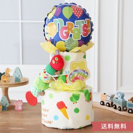《おむつケーキ》 はらぺこあおむし タオルおむつケーキ 【おむつケーキ 出産祝い】 