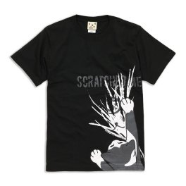 猫 ねこ おもしろ かわいい Tシャツ SCRATCHED ( ブラック ) | ネコ 猫柄 猫雑貨 | メンズ レディース 半袖 | おしゃれ ペアルック プレゼント | 大きいサイズ 【メール便】 SCOPY / スコーピー