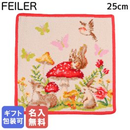 【名入れ無料】フェイラー FEILER ハンカチ ハンドタオル 25cm レディース リミテッドエディション MAGICAL FOREST マジカルフォレスト レッド 誕生日 お中元 夏ギフト タオルハンカチ  結婚祝い 結婚式 結婚記念日 出産祝い 高級  母の日 バレンタイン 【スペシャルラッピング660円(別売り)】 