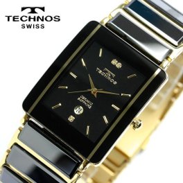 TECHNOS テクノス メンズ セラミック サファイアガラス ブラック 腕時計 TAM530GB