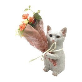 【プレゼント ギフト】 CT ミニョンブーケ ねこオッドアイ 【有料ラッピングサービス選べます】