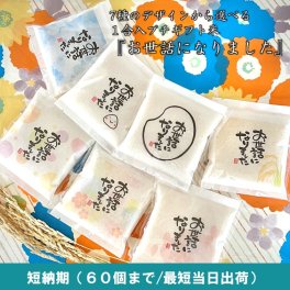 短納期60個まで【1合米】「お世話になりました」令和7年産山形県産はえぬき 150g 退職 転職 卒業 卒園 卒団 定年 引越し