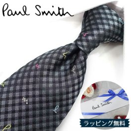 ポールスミス ネクタイ Paul Smith PS204 チェック グレー/マルチカラー 8cm幅 【ポールスミスネクタイ・ブランドネクタイ・ネクタイブランド・ブランドギフト・プレゼント・バースデー】【20代・30代・40代・おしゃれ】