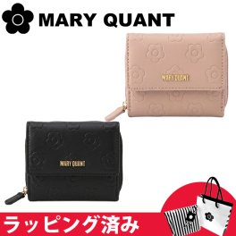 マリークワント マリクワ 財布 ミニ ウォレット 花柄 牛革 デイジーアウトラインパターン2 パース ギフト レディース MARY QUANT クリスマス
