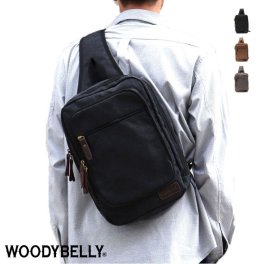 【A4サイズが入る大きいサイズ】WOODYBELLY メガボディバッグ【送料無料】メンズ 帆布 キャンバス生地 A4サイズ 大型ボディーバッグ ワンショルダーバッグ 大きい 大きめ 大容量 収納 軽量 軽い 男性 父の日 プレゼント 斜めがけ 肩掛けバッグ 旅行カバン タブレット スマホ ギフト 贈り物 父親 彼氏 通勤 通学 バレンタイン 誕生日