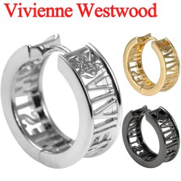 ヴィヴィアンウエストウッド ピアス メンズ レディース Vivienne Westwood ヴィヴィアン ウエストミンスターシングルフープピアス 片耳用 62030052 選べる3色 【ラッピング無料 誕生日 お祝い プレゼント ギフト 贈り物】 送料無料