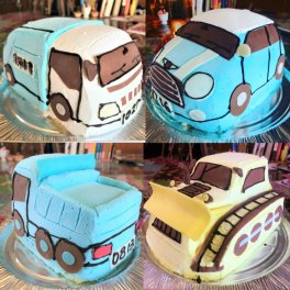 ☆車・働くクルマ・乗り物の3D立体型ケーキ☆【乗り物立体ケーキ】】ご希望のかたちリクエストにお応えします。 5号～8号/4サイズ　３Dケーキ