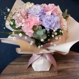 ☆スタンディングブーケM パステルカラー ☆お花　花　生花　花束　フラワー　アレンジメント　ドライフラワー　プレゼント　ギフト　贈り物　お祝い　誕生日 母の日　父の日　結婚祝い　出産祝い　バレンタインデー　ホワイトデー　記念日　敬老の日　結婚記念日 彼氏　彼女　送別　退職　入学　卒業　開店祝い　周年祝い