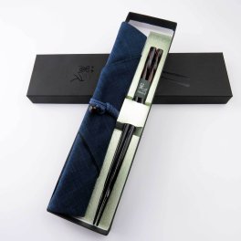【彫刻名入れ】★送料無料★雅(みやび)と箸袋セット【普段使いの箸 お手軽ギフト 還暦 古希 内祝 誕生日 法要の引き出物】