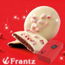 神戸フランツ 神戸苺トリュフサブレ 6枚入り 【手提げ袋付】 焼き菓子 焼菓子 スイーツ 洋菓子 チョコレート チョコ クッキー プレゼント ギフト 贈り物 個包装 ホワイトデー ホワイトチョコレート お返し