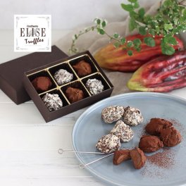 【至福のなめらかな口どけ】confiserie ELISE（コンフィズリー エリス）トリュフ チョコレート 6粒入［ギフトボックス］