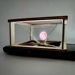 3Dホログラム スマホ スクリーン ディスプレイ  3D ホログラム プロジェクター 立体映像 三次元 3D映像 工作キット 