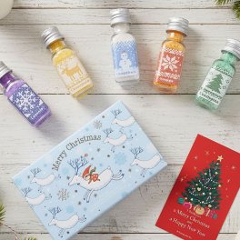 クリスマス グリーティングバスソルト 楽しいバスタイムを贈るノルディック調のXマスギフト