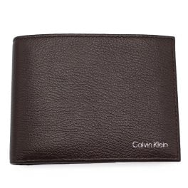 カルバンクライン　CK　Calvin Klein　二つ折り財布　K50K512790　ダークブラウン DARK BROWN　カーフレザー　BAW WARMTH BIFOLD 5CC WITH COIN L 　Europeライン
