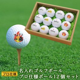 ＜即日対応可＞ 名入れゴルフボール 12個セット ＜プロ仕様＞【タイトリストPROｖ1】【ブリヂストンTOUR BX】【スリクソンZ-sterXV】【テーラーメイドTP5X】 プレゼント 誕生日 男性 女性 名前 オウンネーム ホールインワン 記念 父の日 母の日 敬老の日 クリスマス 30代 40代 50代 60代 70代