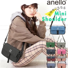 アネロ ショルダーバッグ  anello ミニショルダー レディース メンズ ミニショルダーバッグ 斜めがけ ななめ掛け サコッシュバッグ 2WAY サコッシュ 肩掛け ショルダー 多機能 クラッチバッグ ポーチ マルチケース カードポケット 小さめ コンパクト お財布ショルダー