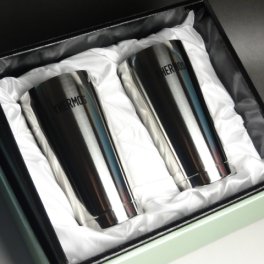 【名入れサーモスペアステンレスビアグラス400ml】ステンレスタンブラー サーモス 真空断熱 THERMOS ギフトセット プレゼント