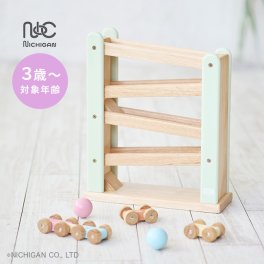 わくわくスロープ KR3[スロープトイ 木製 スロープ おもちゃ 玩具 ボール 車 カー 知育玩具 3歳 誕生日プレゼント 知育おもちゃ バースデー プレゼント 木のおもちゃ 出産祝い 男の子 女の子] 1-2W