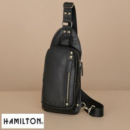 HAMILTON 馬革ボディバッグ Grandeur ブラック