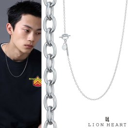 ライオンハート コンフォート チェーンネックレス アズキ 55cm サージカルステンレス だけ のみ アズキチェーン ネックレス メンズ ブランド LION HEART