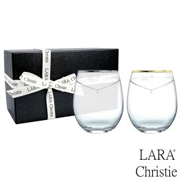 ララクリスティー ペア グラス プラチナ ペアグラス ギフト ブランド タンブラー セット lh-84-0001p ペア カップル LARA Christie