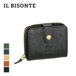 イル ビゾンテ IL BISONTE SMW067 PV0004 二つ折り財布 C0960 メンズ レディース 財布 レザー 本革 ミニ財布 小銭入れ ウォレット コンパクト 折り畳み ブランド おすすめ おしゃれ プレゼント ギフト 贈り物 シンプル 全5色