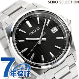 セイコーセレクション クオーツ 腕時計 ブランド メンズ 限定モデル SEIKO SBTH005 アナログ ブラック 黒