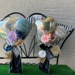 バルーンバンチ　卒業花束 卒業 花束　 花束 バルーン ギフト 風船 お祝い プレゼント バルーンギフト 卒業式　卒業 送料無料 　バルーン ブーケ　 名入れ 退職 花束 バルーン花束 お祝い プレゼント ハート おしゃれ 花　子供 大人 中学校 高校 大学 バルーンブーケ