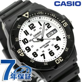 カシオ スタンダード クオーツ 腕時計 MRW-200H-7BVDF CASIO ホワイト ブラック