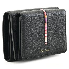 ポールスミス 財布 三つ折り財布 黒(ブラック) Paul Smith pwd653-10 レディース 婦人 ギフト 定番 彼氏 彼女 プレゼント