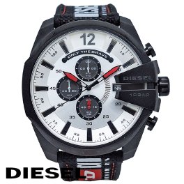 DIESEL ディーゼル 腕時計 MEGA CHIEF メガチーフ DZ4512 メンズ ブラック シルバー クロノグラフ  無料ラッピング可 