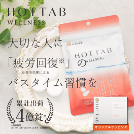 ホットタブ　HOT TAB 9錠ギフト（箱）重炭酸入浴剤 無香料 無着色 疲労回復 温浴 冷え症 肩こり 腰痛 血流【誕生日 結婚 出産 退職 父の日 母の日 敬老の日 引越し 就職 プレゼント】