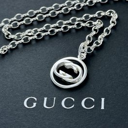 GUCCI グッチ ネックレス メンズ 父の日 レディース 母の日 シルバー925 ドッピア G チェーン ペンダント シンプル おしゃれ 結婚式 結婚記念日 プレゼント 妻 彼女 誕生日プレゼント 女性 母 ギフト チェーンネックレス ジュエリー 成人 卒業 入学